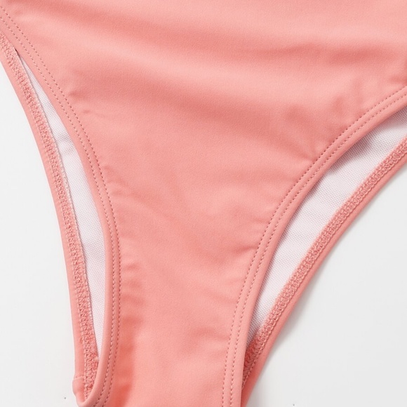 Cut out strappy monokini boho One Piece Swim Pink - Picture 8 of 11